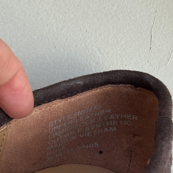 Madewell Greta Ballet Flats — Woven Suede Mary Jane Shoes in Dark Brown - Picture 3 of 4